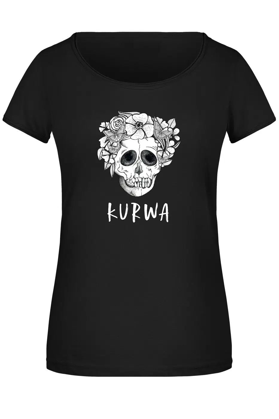 Bild: T-Shirt Damen - Kurwa - Totenkopf Geschenkidee