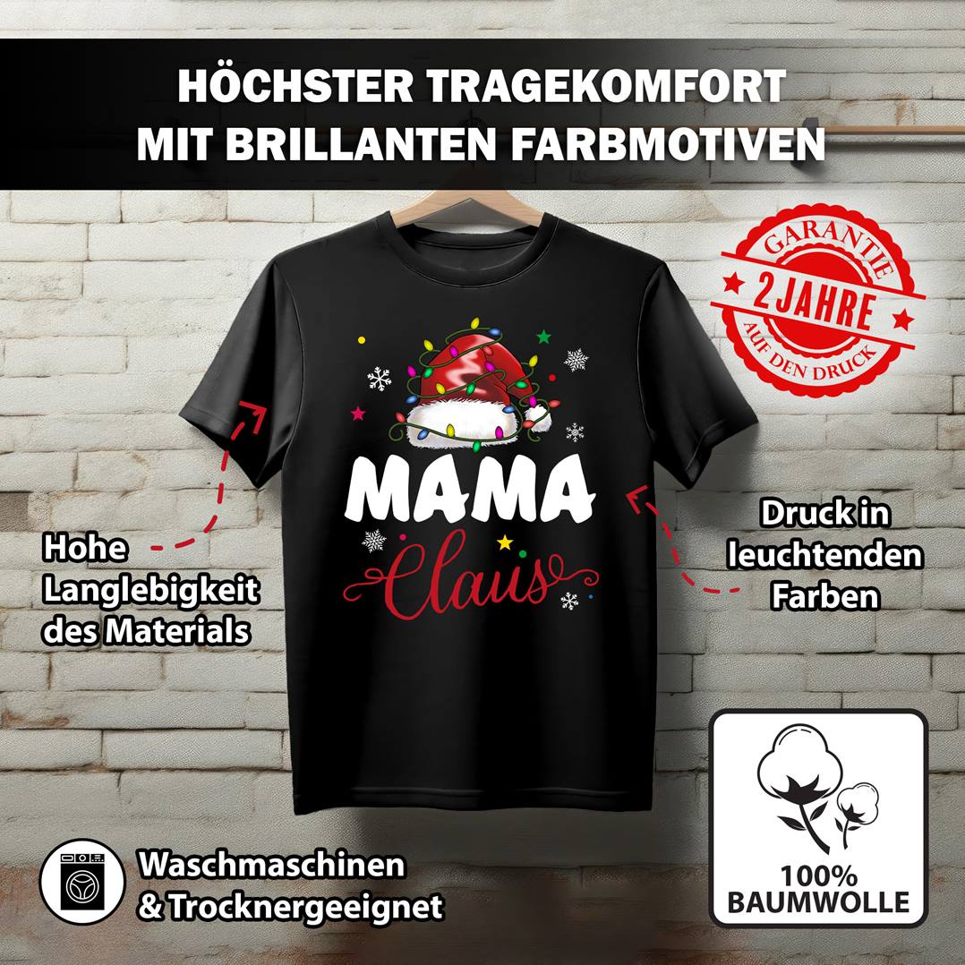 T-Shirt Damen - Mama Claus