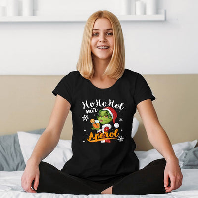 T-Shirt Damen - Miss Grinch - Ho Ho Hol mir Aperol