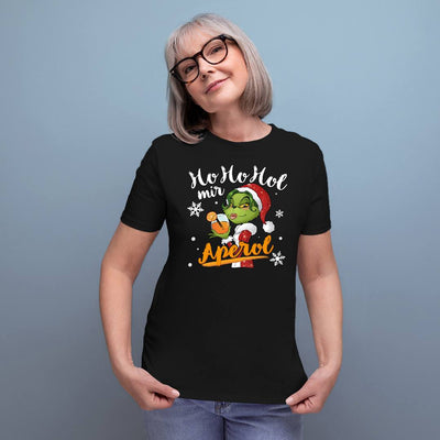 T-Shirt Damen - Miss Grinch - Ho Ho Hol mir Aperol