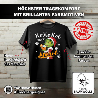 T-Shirt Damen - Miss Grinch - Ho Ho Hol mir Aperol