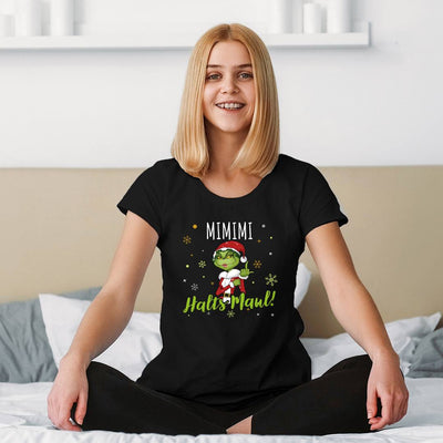 T-Shirt Damen - Miss Grinch - Mimimi Halts Maul! (Mittelfinger)