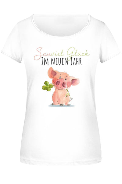 T-Shirt Damen - Sauviel Glück im neuen Jahr