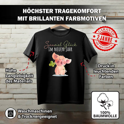 T-Shirt Damen - Sauviel Glück im neuen Jahr