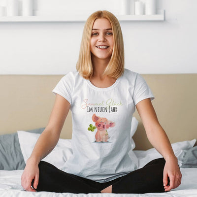 T-Shirt Damen - Sauviel Glück im neuen Jahr