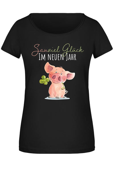 T-Shirt Damen - Sauviel Glück im neuen Jahr