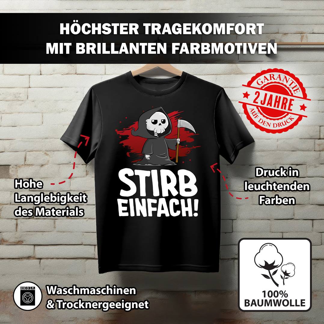 Sensebald T-Shirt Damen - Stirb einfach!