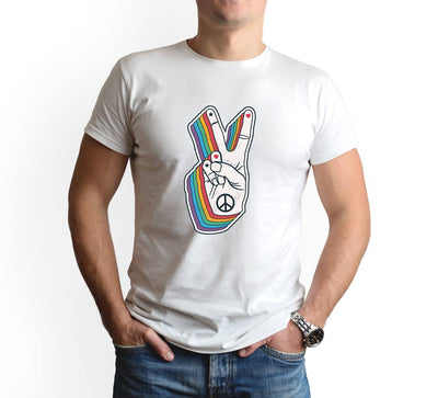 T-Shirt Herren - LGBT Peace