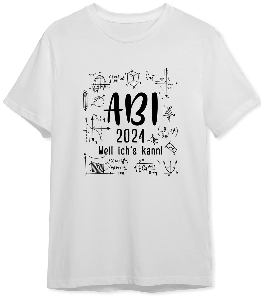 T-Shirt Herren - Abi 2024 weil ich's kann!
