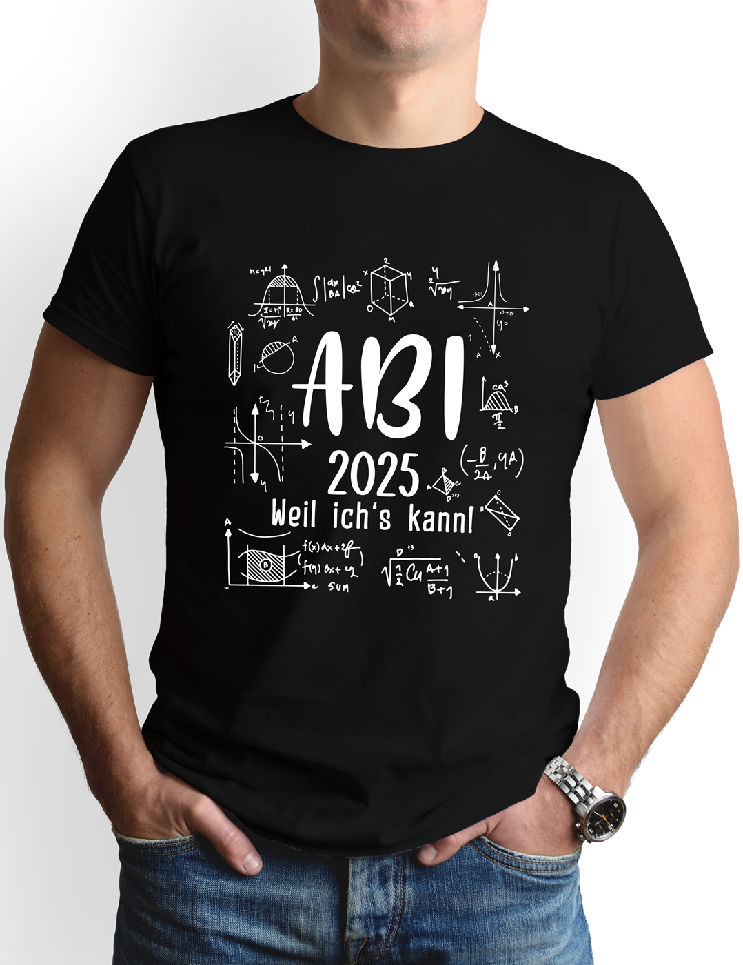 T-Shirt Herren - Abi 2025 weil ich's kann!