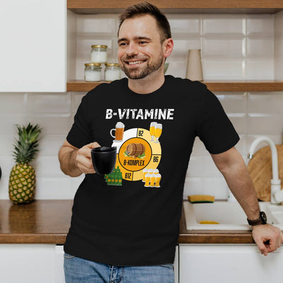 T-Shirt Herren - B-Vitamine (Bier)
