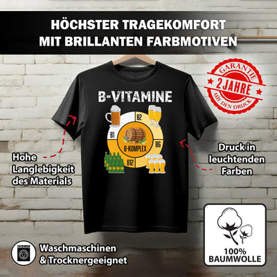 T-Shirt Herren - B-Vitamine (Bier)