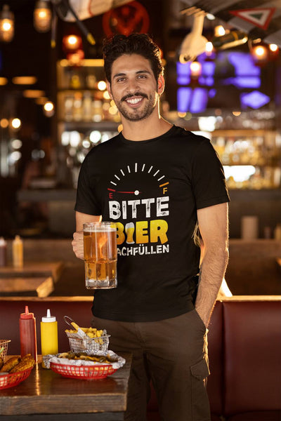 T-Shirt Herren - Bitte Bier nachfüllen