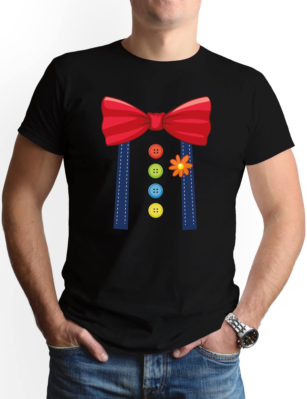 T-Shirt Herren - Clown Kostüm (Motiv)