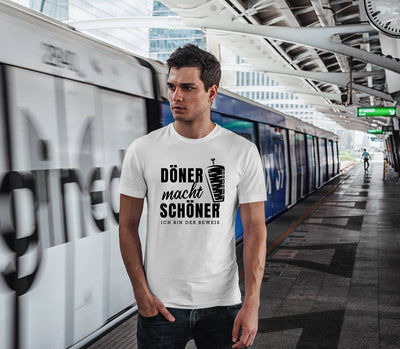 T-Shirt Herren - Döner macht schöner Ich bin der Beweis