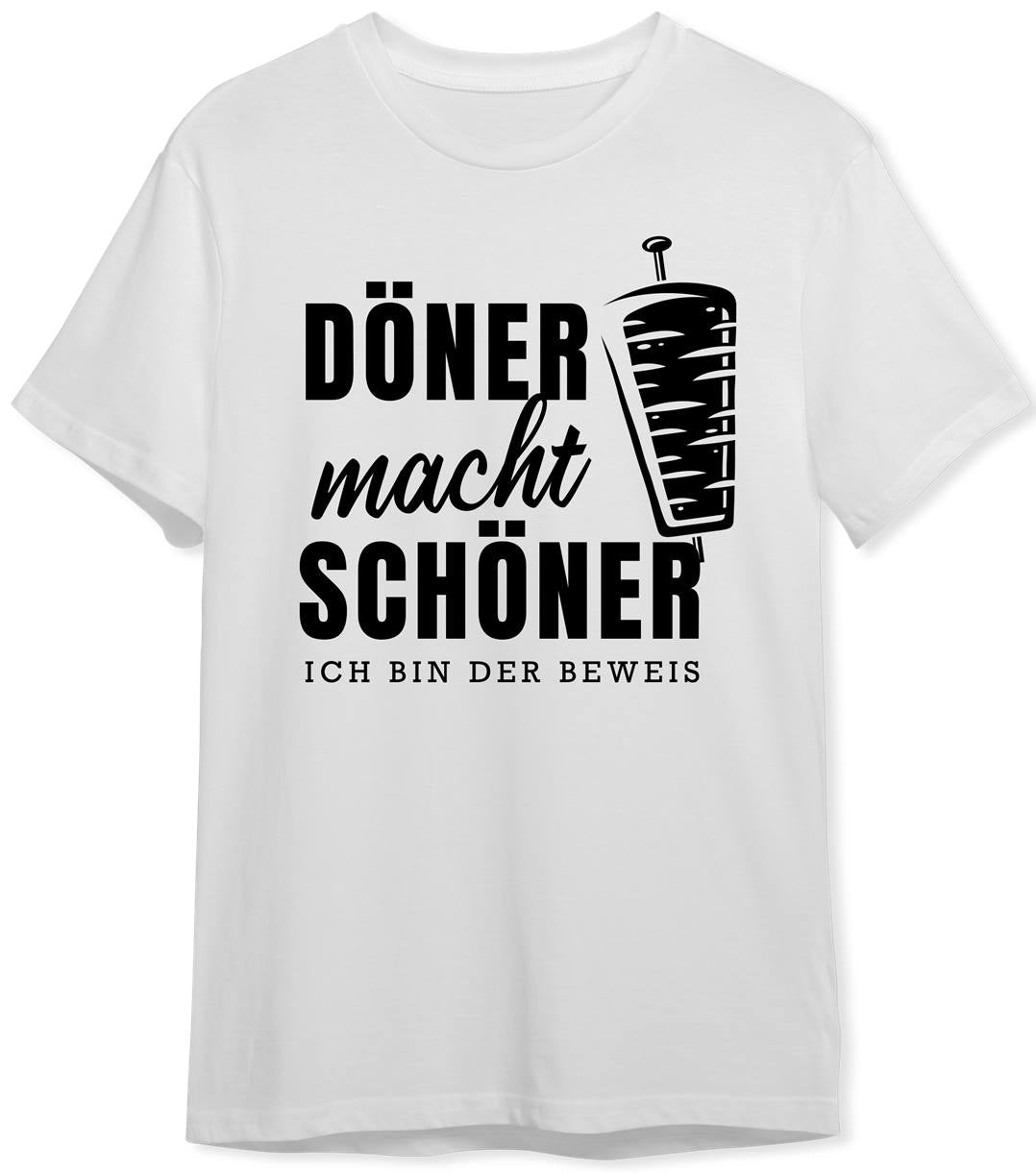 T-Shirt Herren - Döner macht schöner Ich bin der Beweis