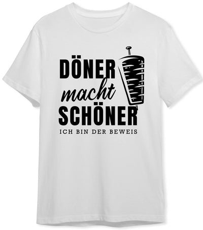 T-Shirt Herren - Döner macht schöner Ich bin der Beweis