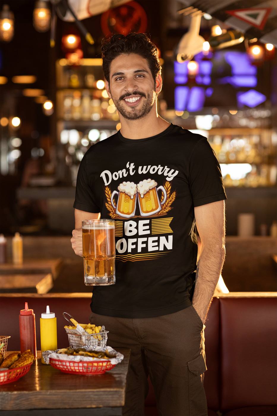 T-Shirt Herren - Don't worry BE SOFFEN