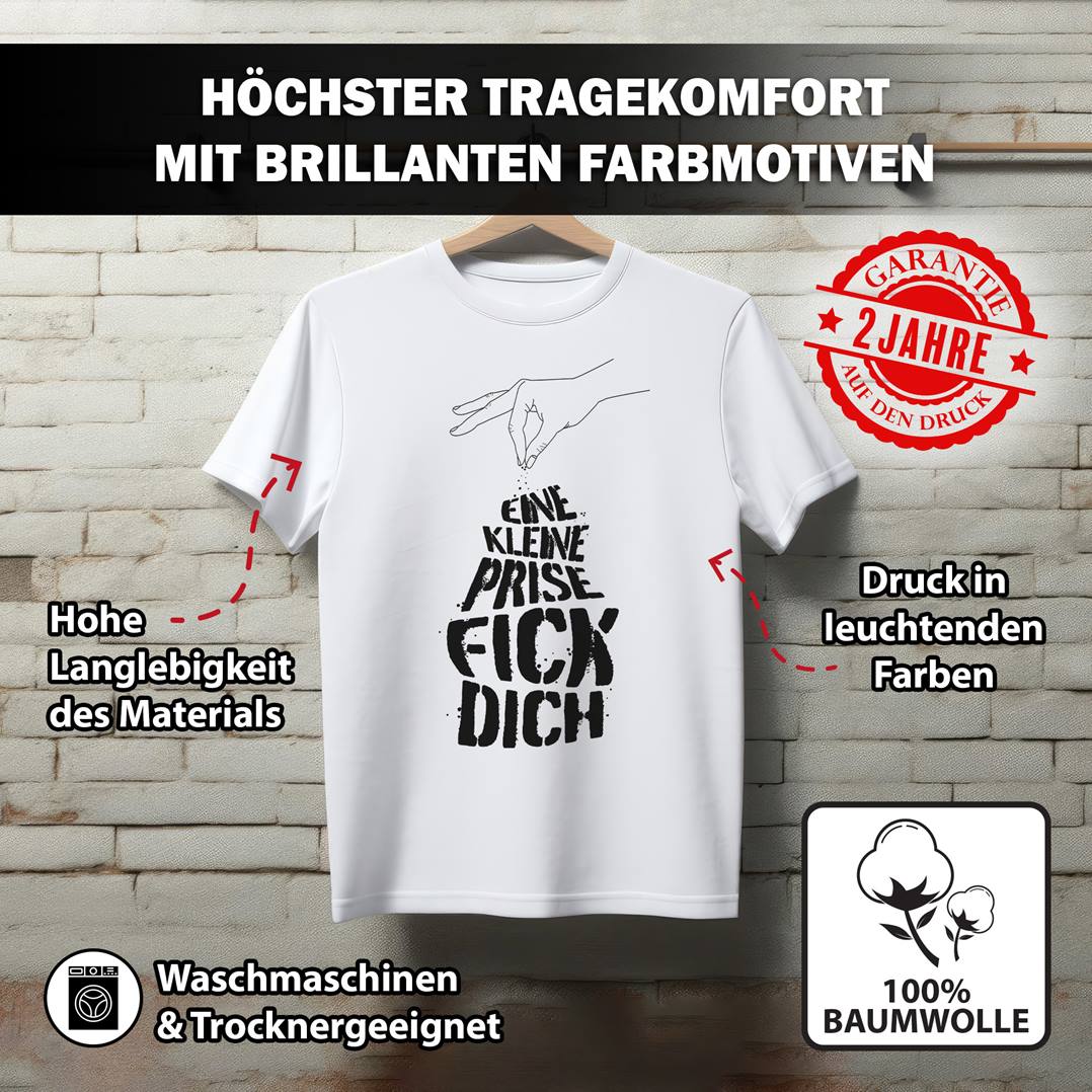 T-Shirt Herren - Eine kleine Prise Fick Dich
