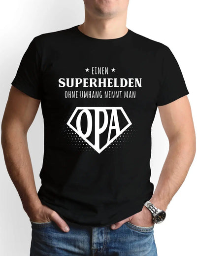 Bild: T-Shirt Herren - Einen Superhelden ohne Umhang nennt man Opa Geschenkidee