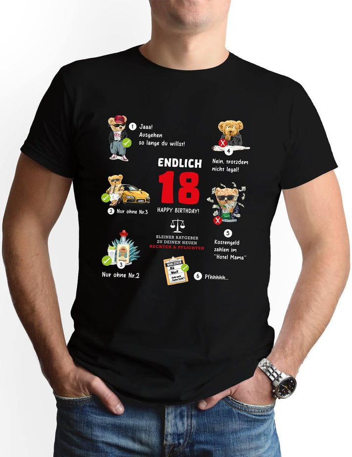 Lustige T-Shirts Zum 18. Geburtstag Online Kaufen