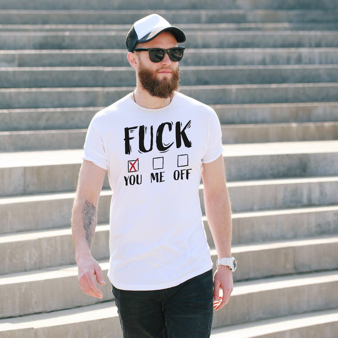 T-Shirt Herren - Fuck You (Entscheidungsmöglichkeit)