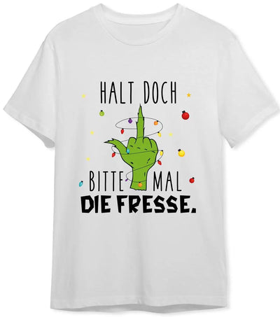 Bild: T-Shirt Herren - Grinch - Halt doch bitte mal die Fresse. (Mittelfinger) Geschenkidee