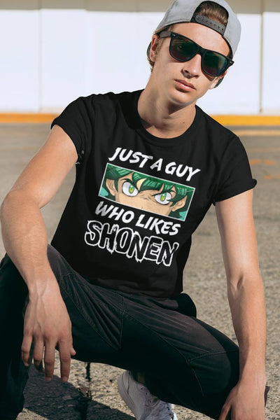 T-Shirt Herren - Just a guy who likes Shonen
