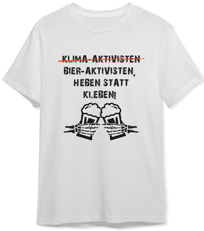 T-Shirt Herren - Bier-Aktivisten, heben statt kleben!