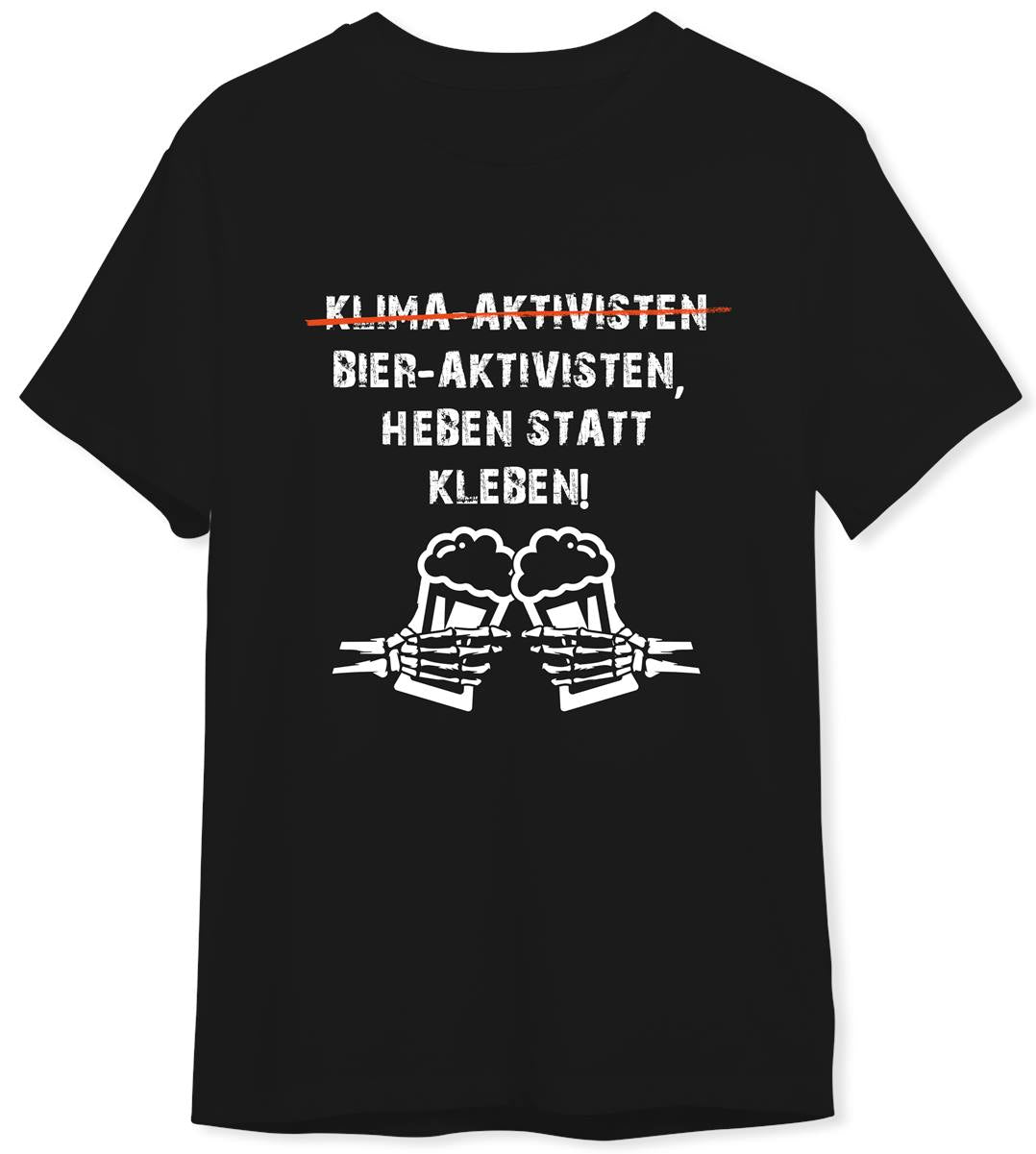 T-Shirt Herren - Bier-Aktivisten, heben statt kleben!