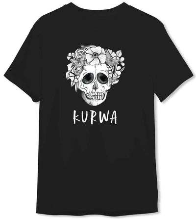 Bild: T-Shirt Herren - Kurwa - Totenkopf Geschenkidee