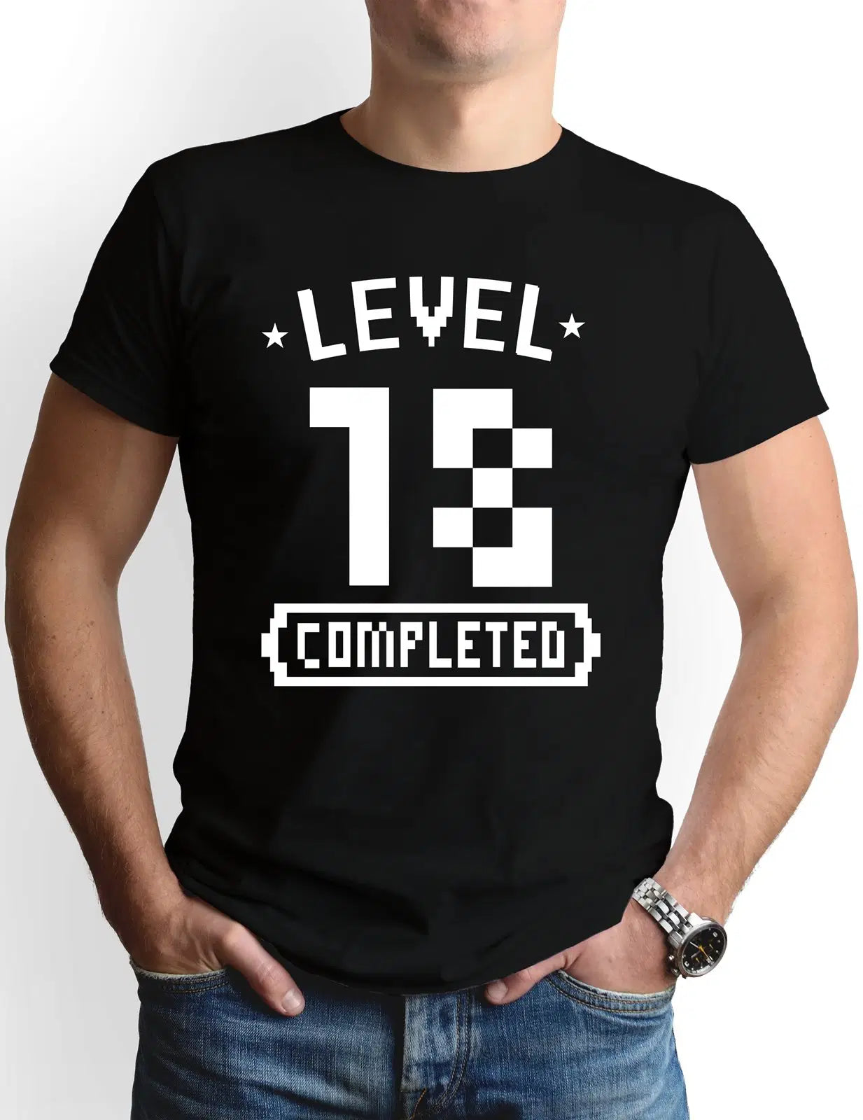 Bild: T-Shirt Herren - Level 18 completed Geschenkidee