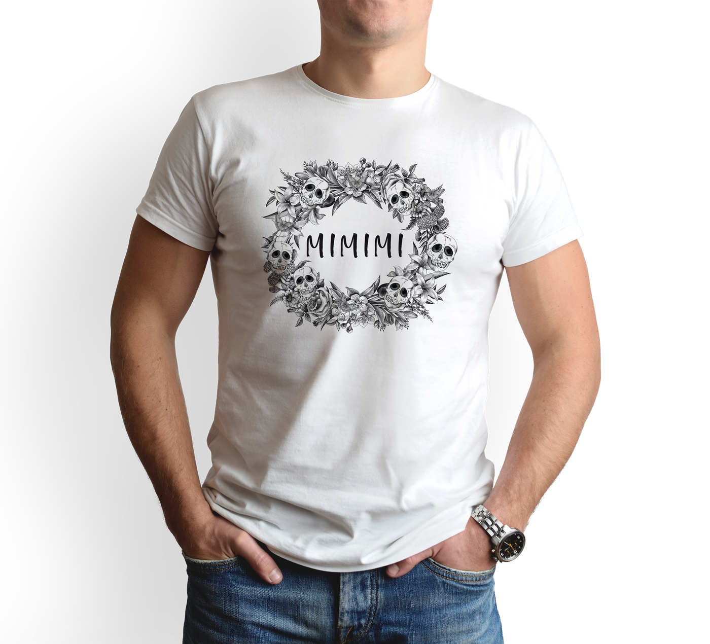 T-Shirt Herren - Mimimi - Skull Statement