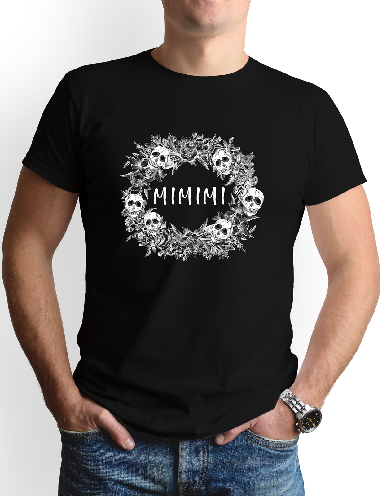 T-Shirt Herren - Mimimi - Skull Statement