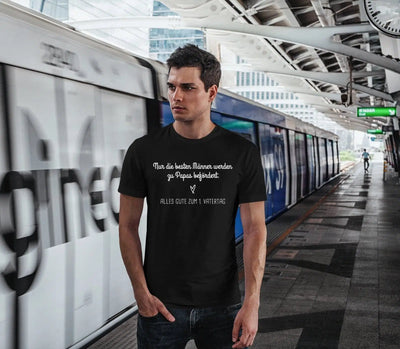 Bild: T-Shirt Herren - Nur die besten Männer werden zu Papas befördert. Geschenkidee