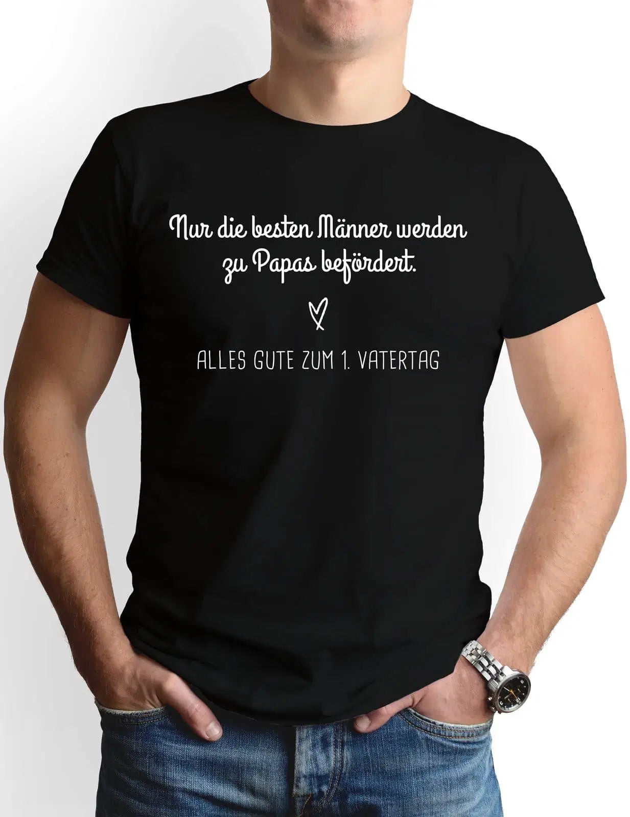 Bild: T-Shirt Herren - Nur die besten Männer werden zu Papas befördert. Geschenkidee