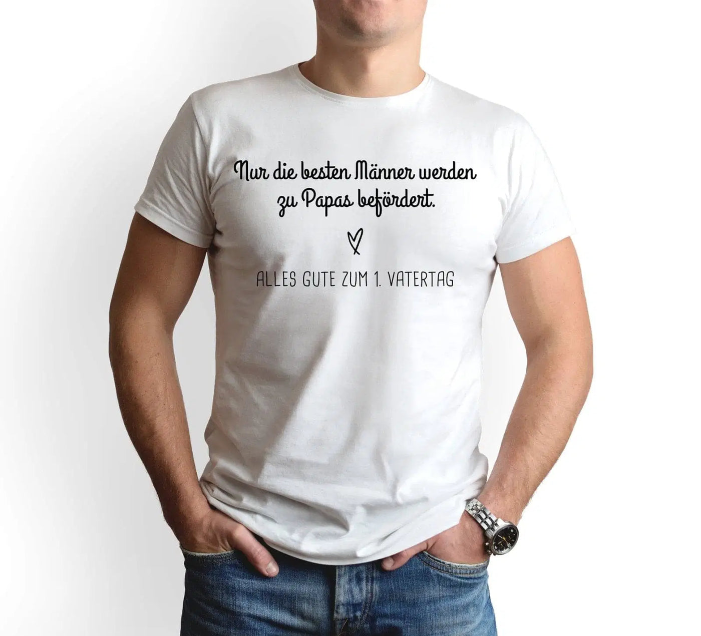 Bild: T-Shirt Herren - Nur die besten Männer werden zu Papas befördert. Geschenkidee