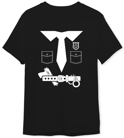 T-Shirt Herren - Polizist Kostüm (Motiv)