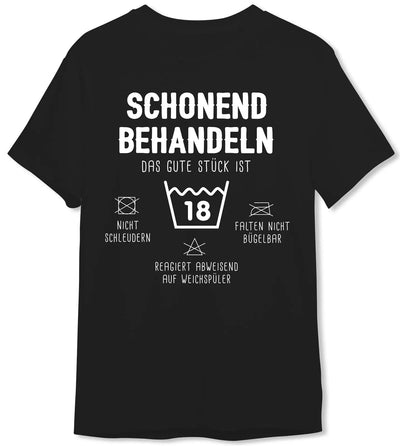Bild: T-Shirt Herren - Schonend behandeln Das gute Stück ist 18 Geschenkidee