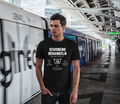 Bild: T-Shirt Herren - Schonend behandeln Das gute Stück ist 18 Geschenkidee