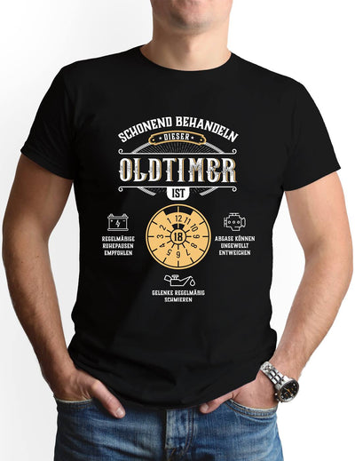 T-Shirt Herren - Schonend behandeln Dieser Oldtimer ist 18