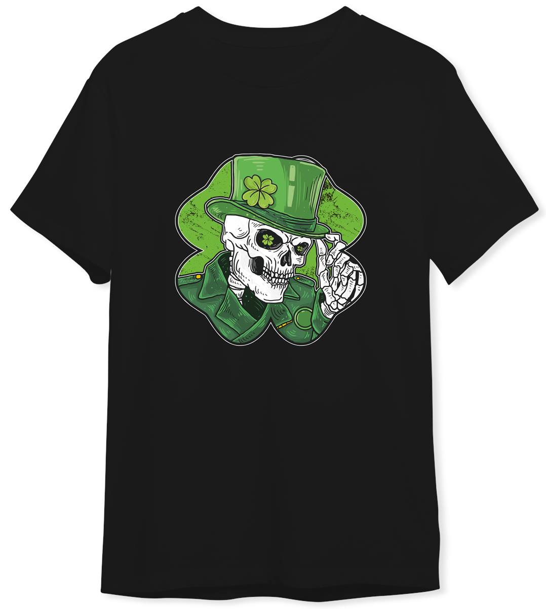 T-Shirt Herren - St. Patricks Day Skelett