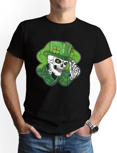 T-Shirt Herren - St. Patricks Day Skelett