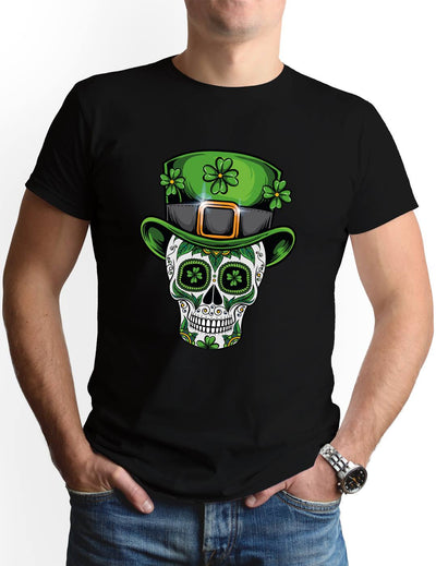 T-Shirt Herren - St. Patricks Day Totenkopf