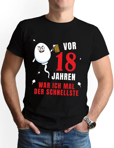 T-Shirt Herren - Vor 18 Jahren war ich mal der Schnellste