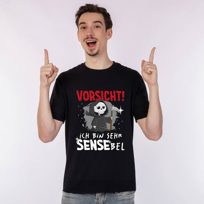 Sensebald T-Shirt Herren - Vorsicht! Ich bin SENSEbel