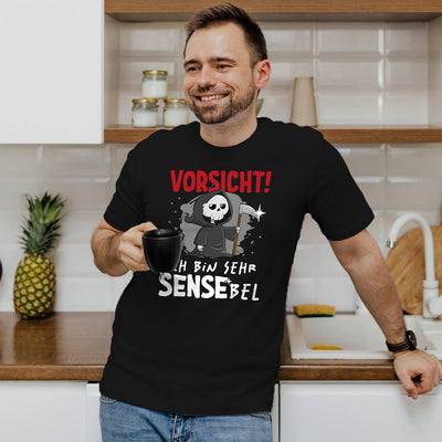 Sensebald T-Shirt Herren - Vorsicht! Ich bin SENSEbel