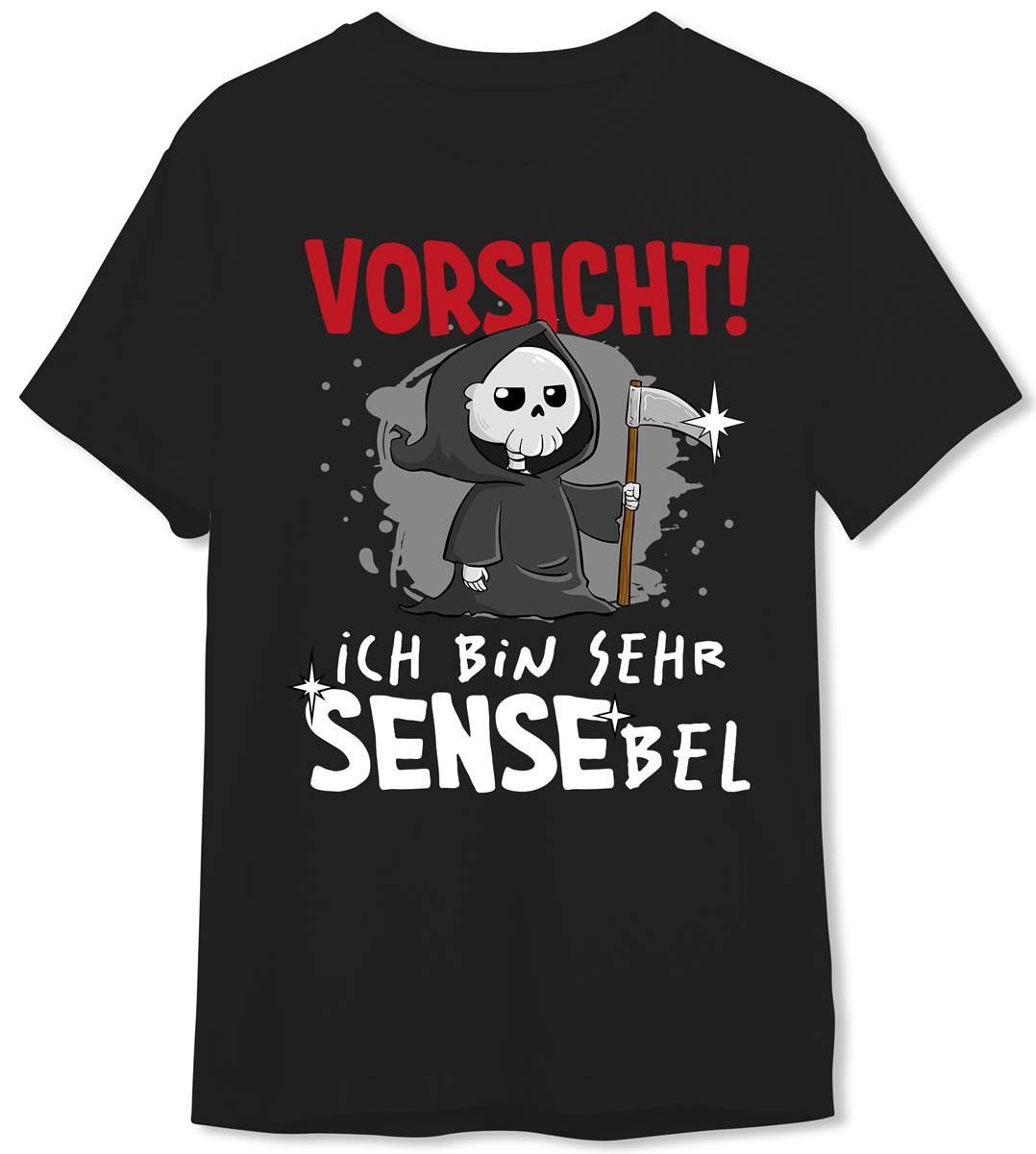 Sensebald T-Shirt Herren - Vorsicht! Ich bin SENSEbel