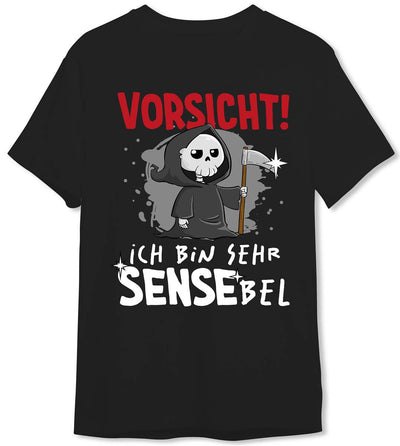Sensebald T-Shirt Herren - Vorsicht! Ich bin SENSEbel