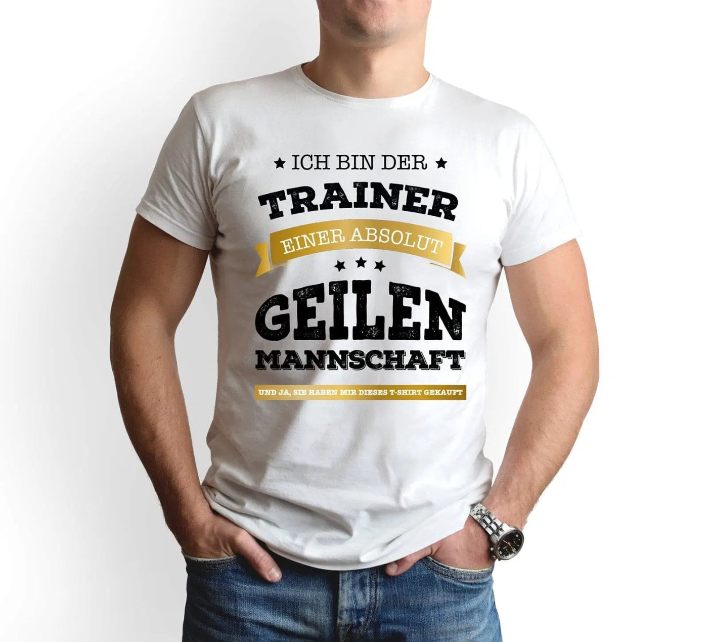 Bild: T-Shirt - Ich bin der Trainer einer absolut geilen Mannschaft Geschenkidee
